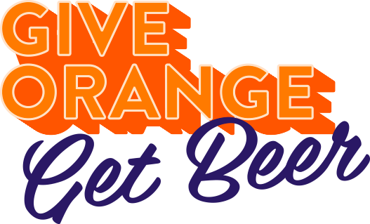 Give Orange get beer logo