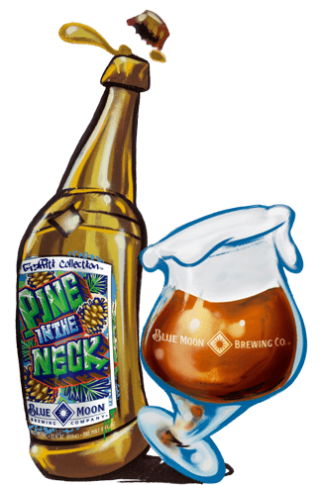 Pine in the Neck Beer Bottle