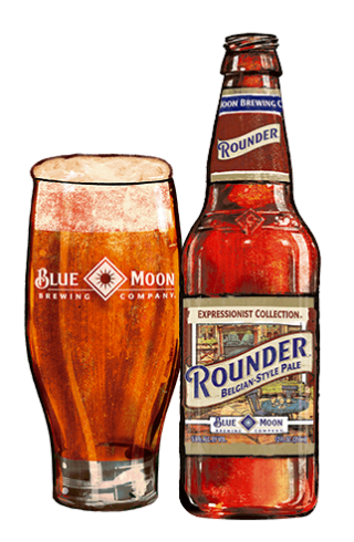 Rounder Belgian Style Pale Beer Bottle