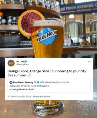 Inspired by a tweet and @mtjoyband's new album, we created Orange Blood Moon lager. If you’re in the Denver area, use the link in our bio to track one down.