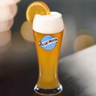 2 Blue Moon Beer Glasses Brew Palmer Place Fest 6 ounce Set 2 Blue Moon Beer Glasses Brew Palmer Place Fest 6 ounce Set