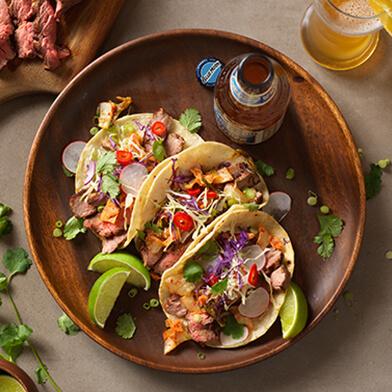 Kimchi Beef Tacos